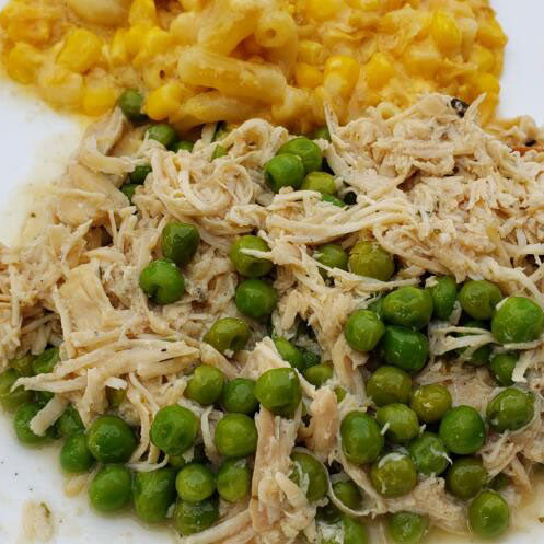 Buttery Ranch Chicken with Peas -  November Crock Pot Menu