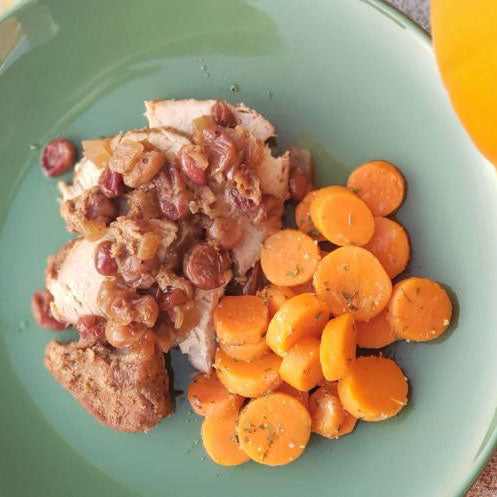 Cranberry Pork Roast - December Crock Pot Meal