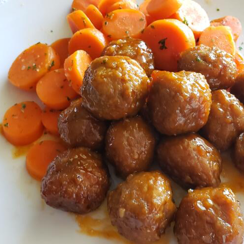 Honey Garlic Meatballs - Crock Pot Meal