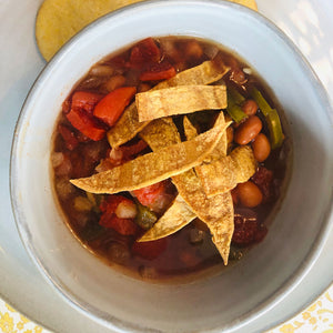 Vegetarian Tortilla Soup - Crock Pot Meal