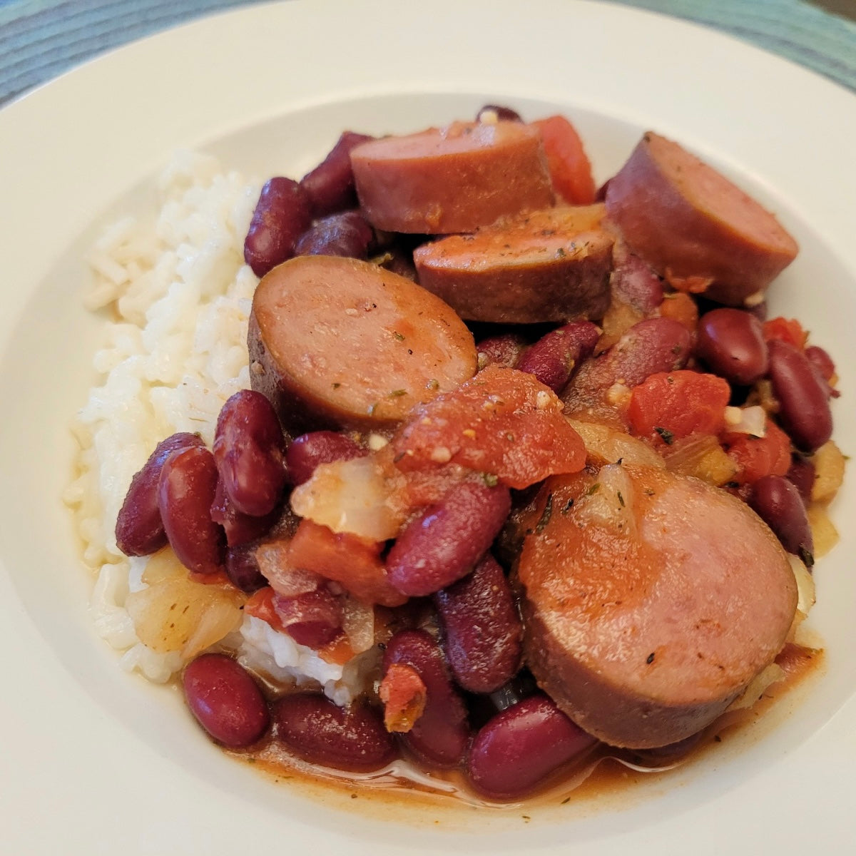 Red Beans & Smoked Sausage with Rice- March Crock Pot Meal